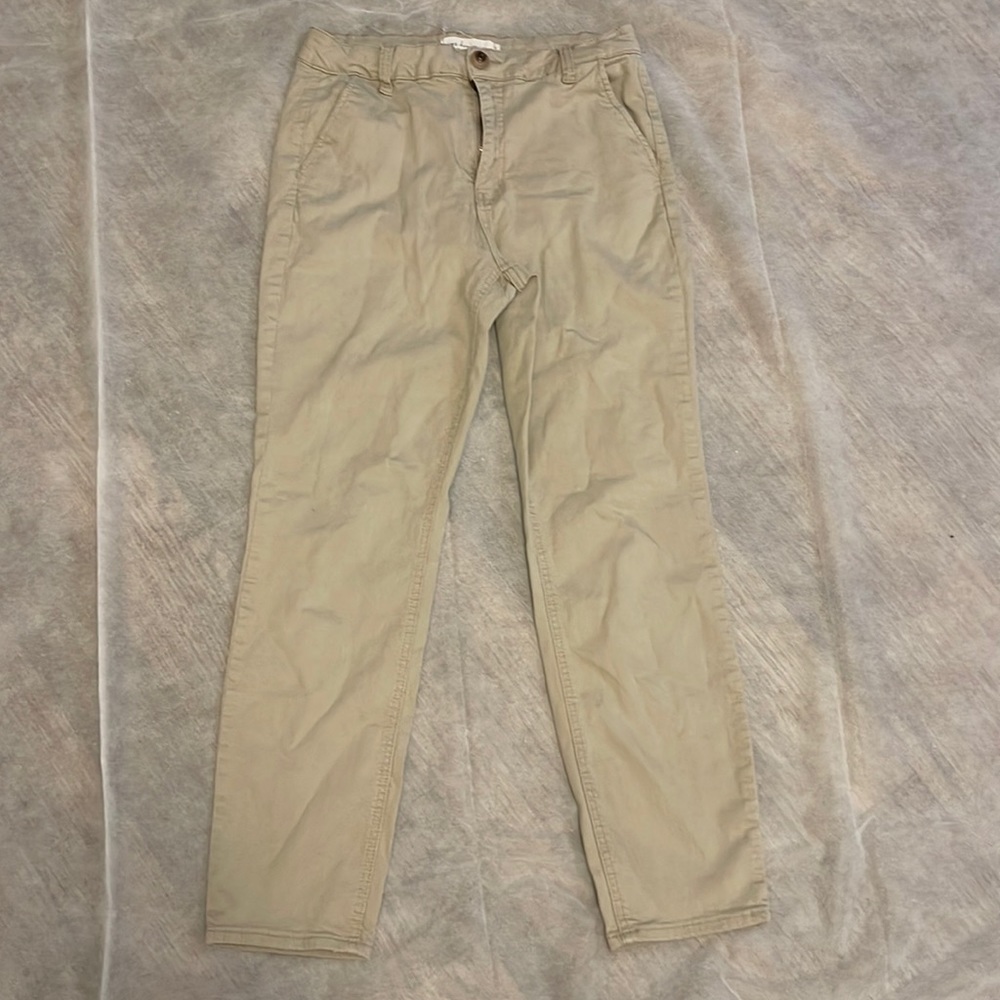 Khaki brown pants, light wear